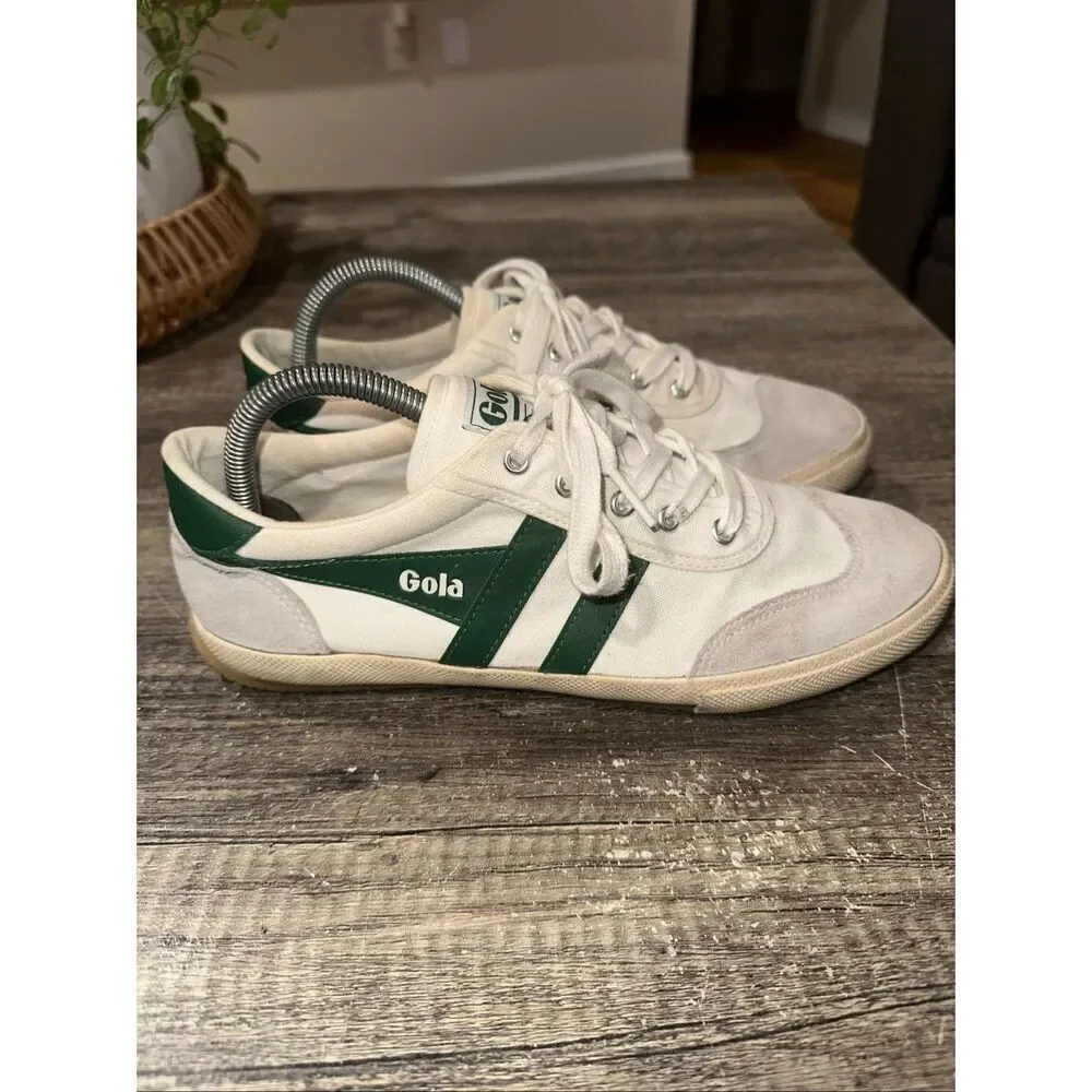 GOLA Badminton Sneaker in Off White & Green Men’s  Size 9